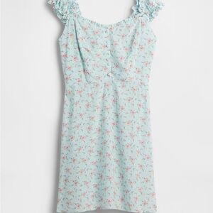 NWT- Gap feminine Floral Ruffle Strap Dress